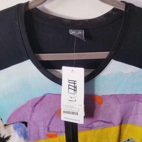 NEW Dolcezza Simply Art Dress Size S Abstract Wearable Art $155 - Picture 4 of 4